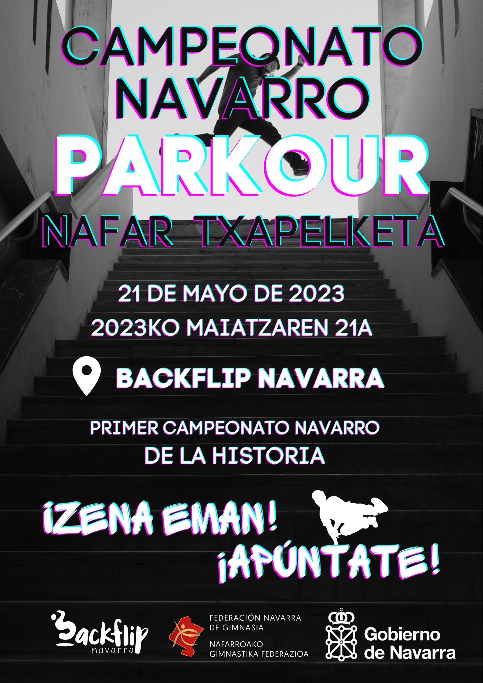 Primera competici&oacute;n local de Parkour en Navarra